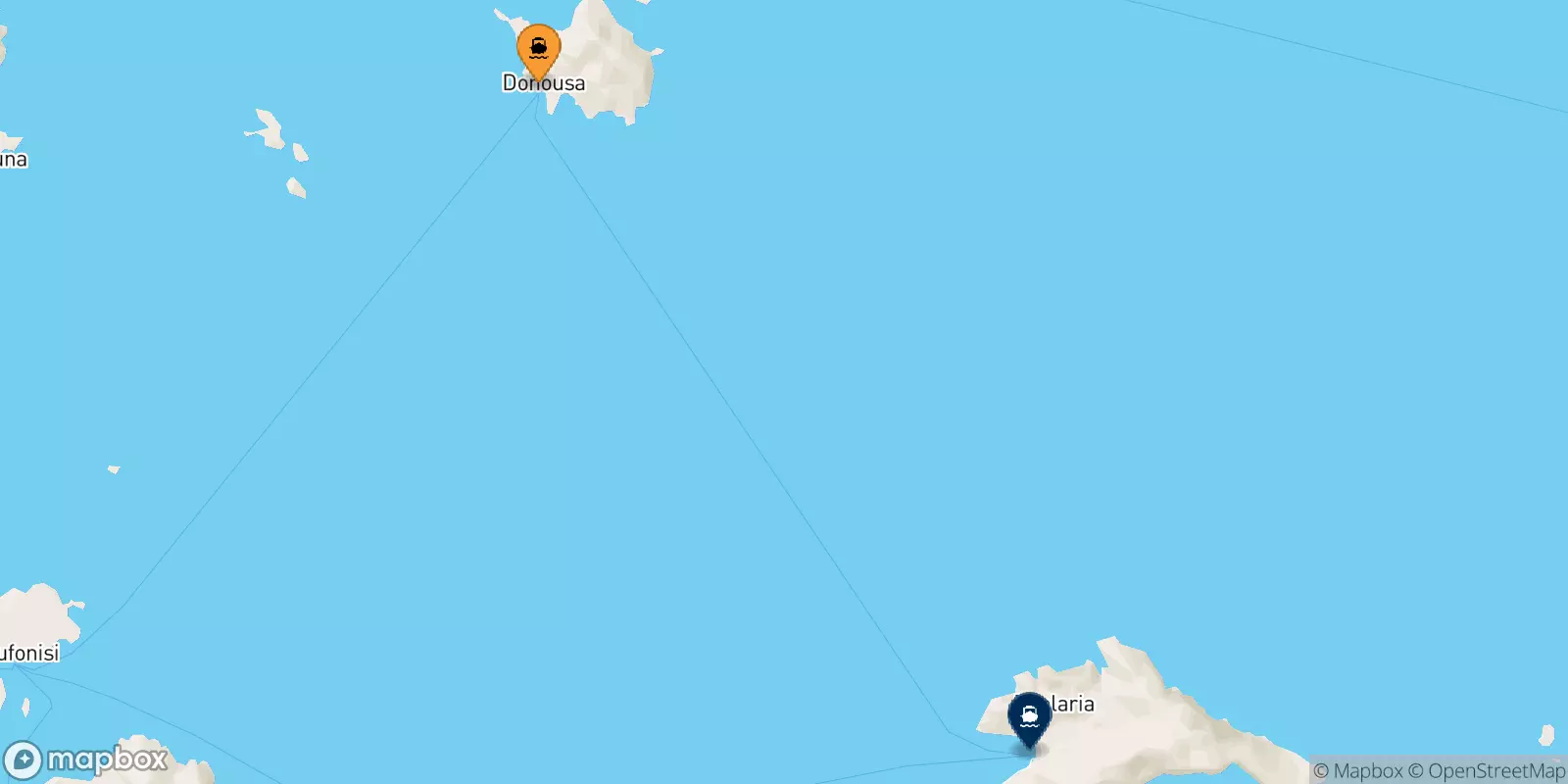 Ferries de Donoussa a Aegiali (Amorgos)