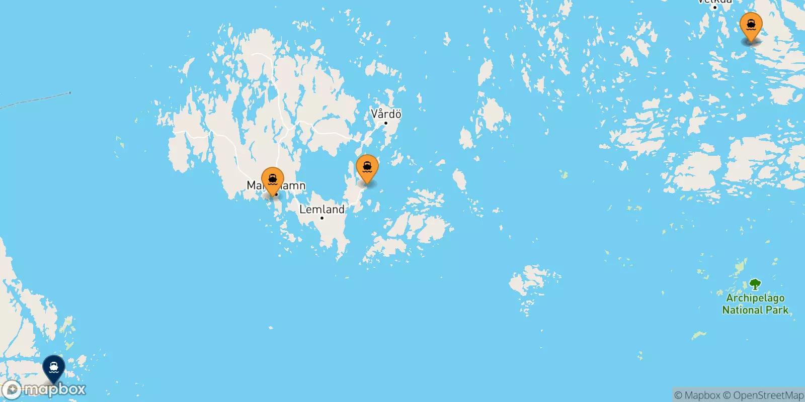 Ferries de Finlandia a Kapellskär