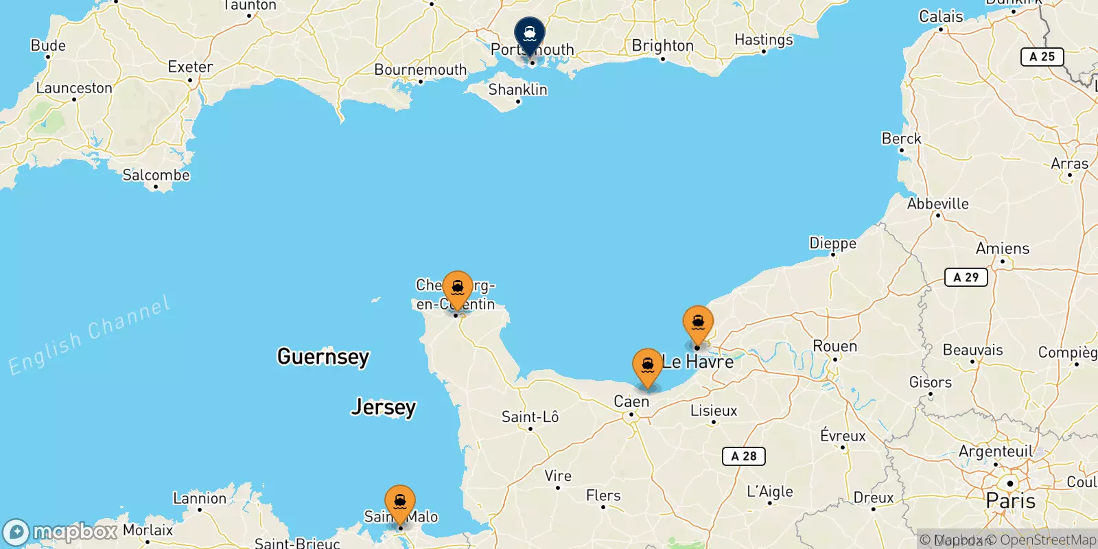 Ferries de Francia a Portsmouth