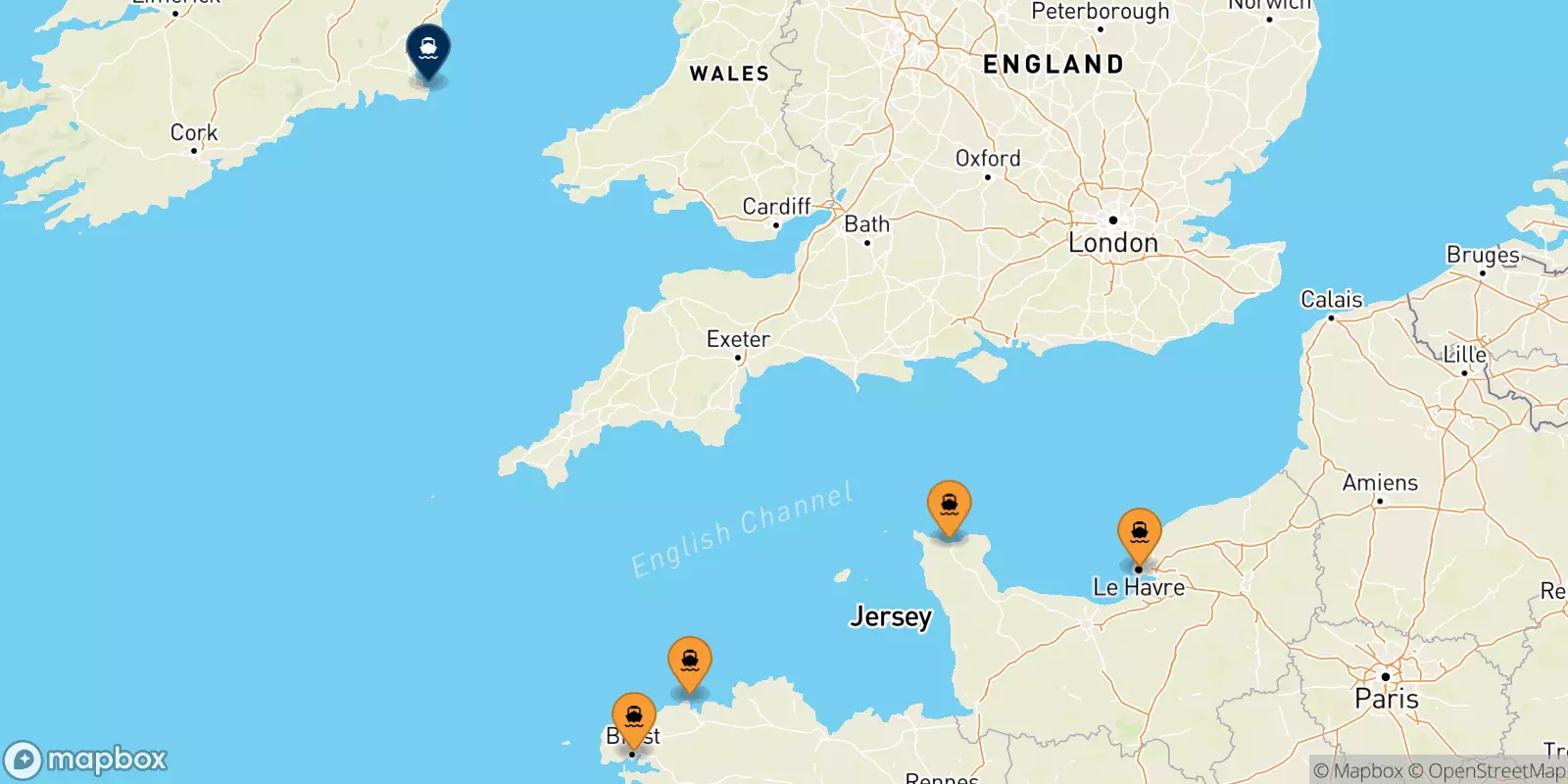 Ferries de Francia a Rosslare