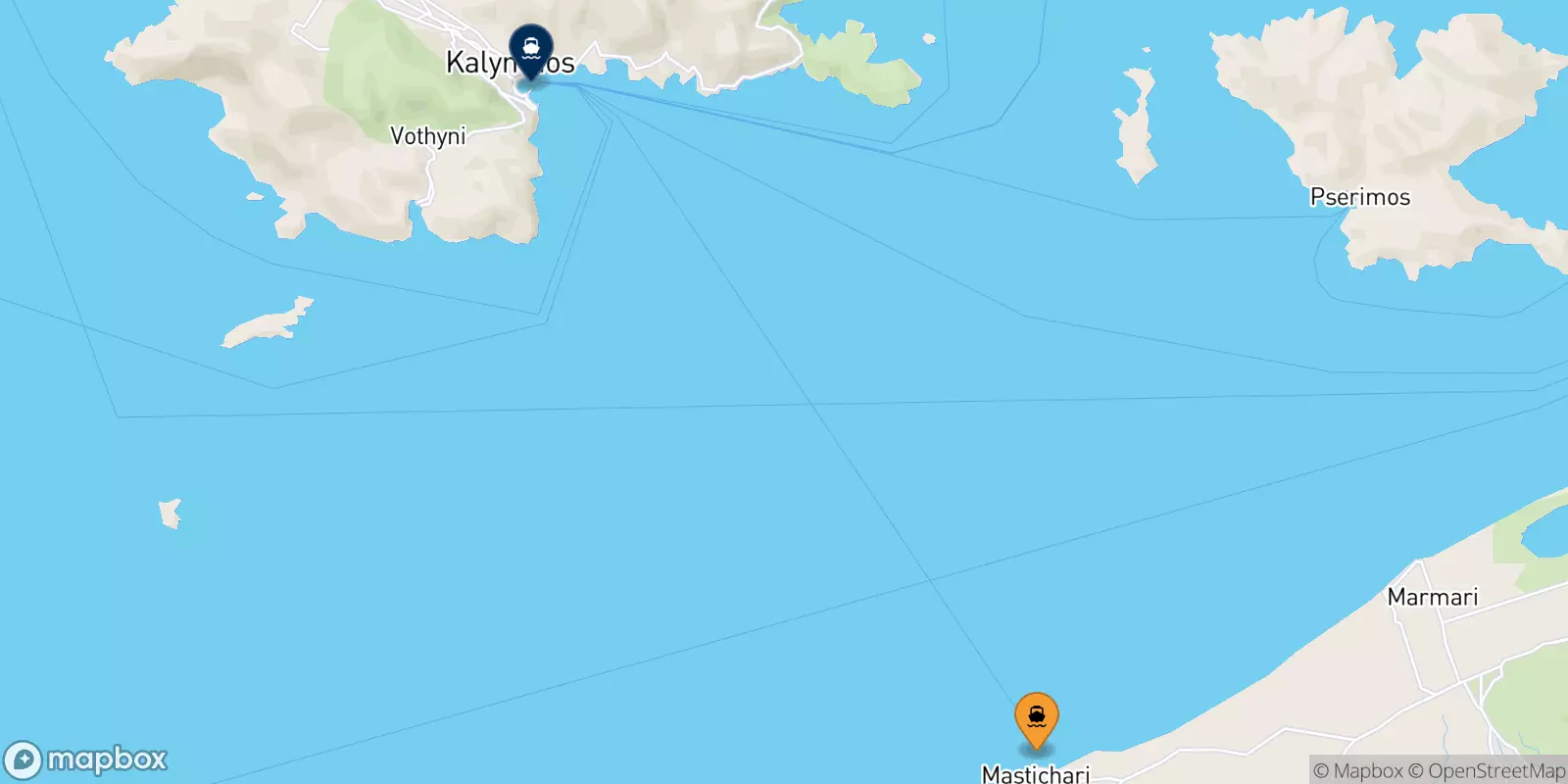 Ferries de Mastihari (Kos) a Kalymnos