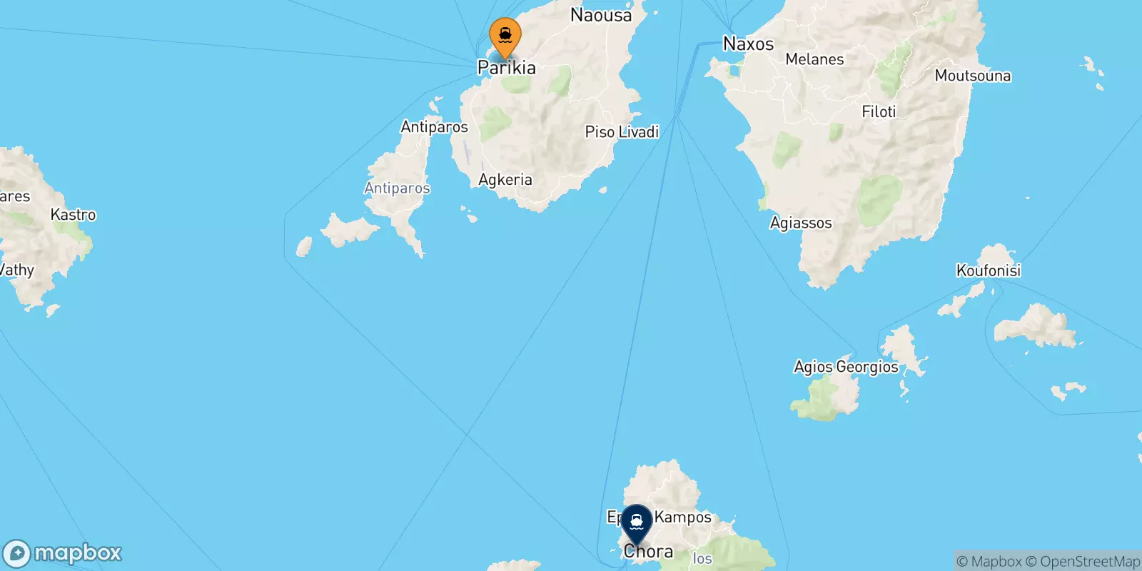 Ferries de Paros a Ios