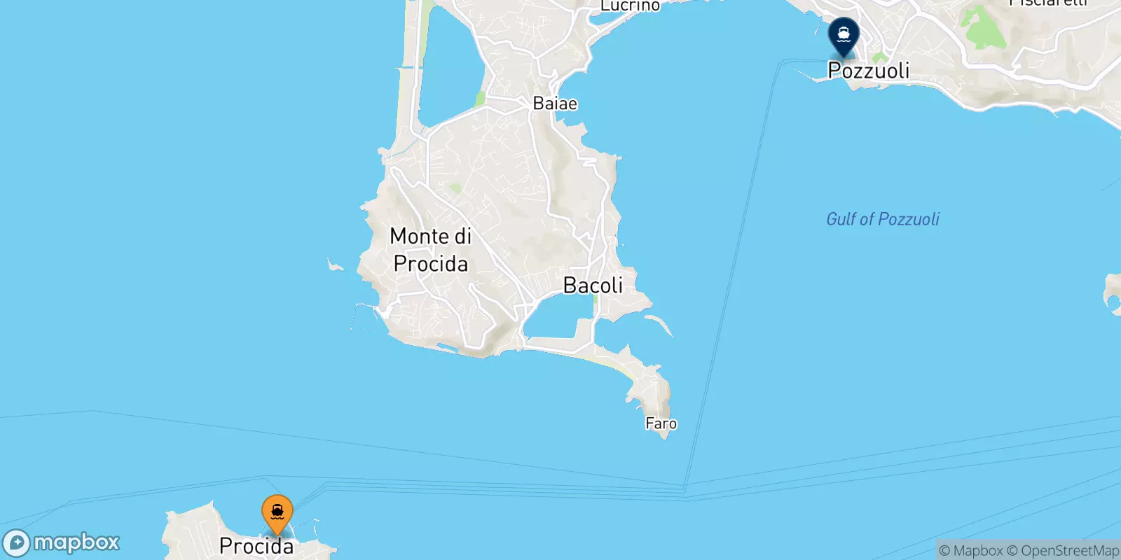 Ferries de Procida a Casamicciola (Ischia)