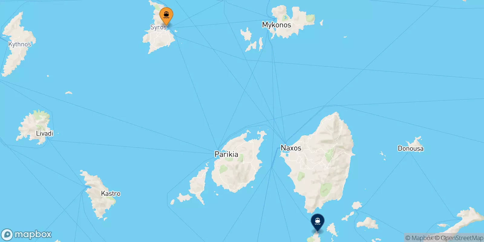 Ferries de Syros a Iraklia