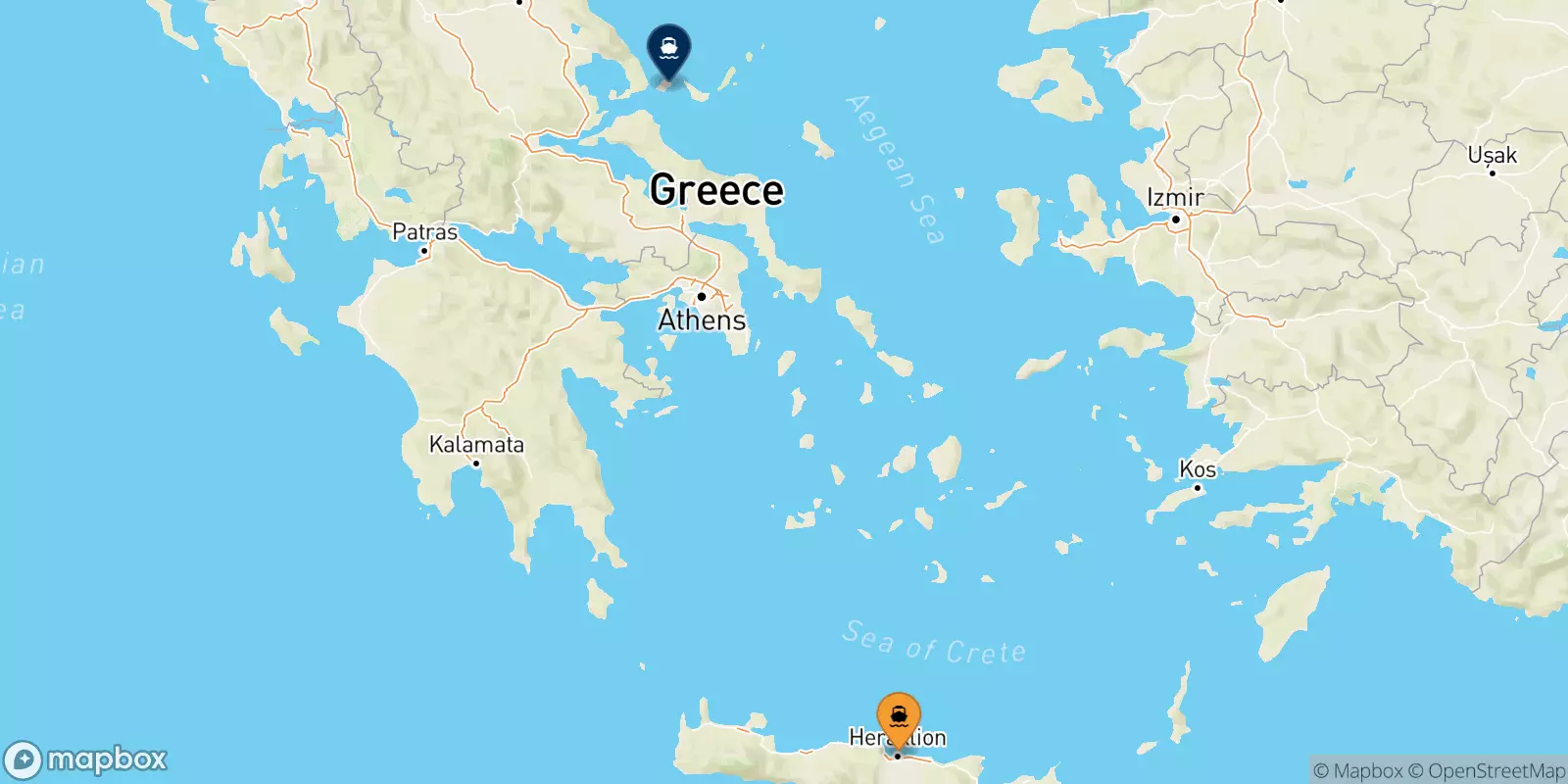 Ferries de Creta a Islas Espóradas