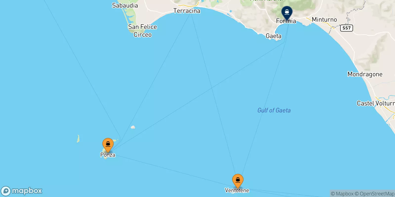 Ferries de Italia a Formia