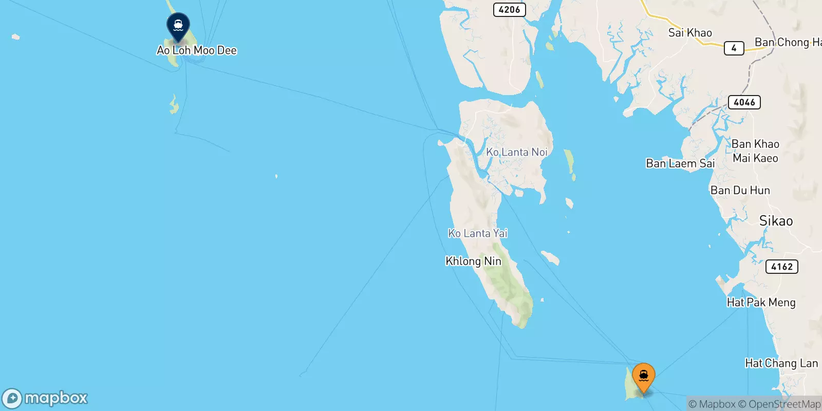 Ferries de Koh Ngai a Islas Phi Phi