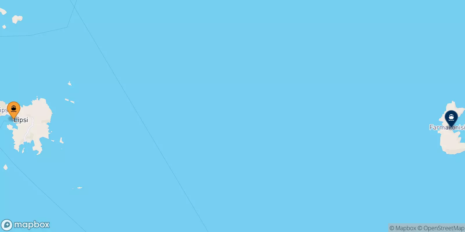 Ferries de Lipsi a Farmakonisi